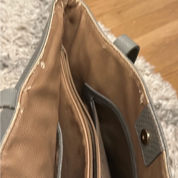 COPY - Gigi New York Embossed Python Leather Tote - Picture 7 of 7